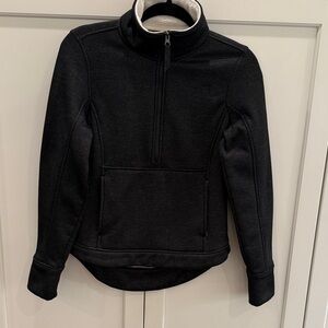 The North Face Black Women's 1/2 Zip Fleece Pullover.